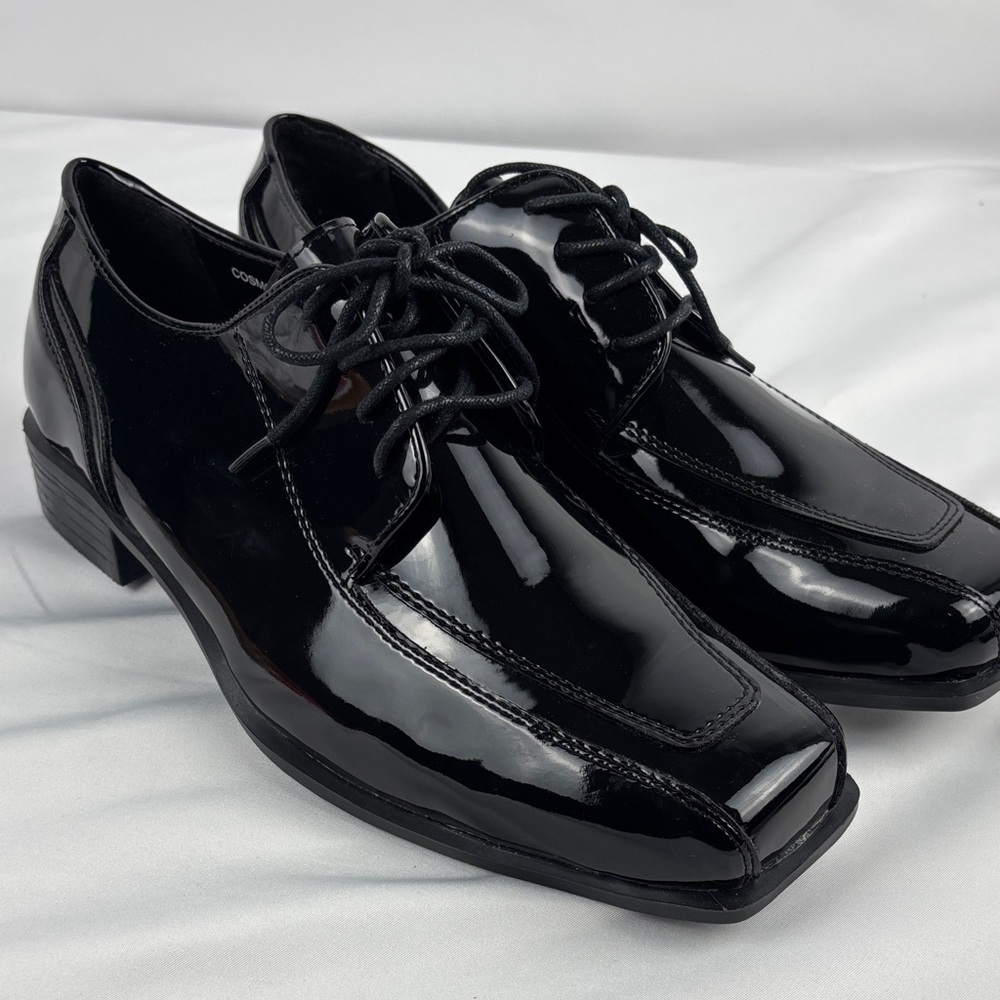New Sleek Black Tuxedo Formal wear Men's Shoes, 8.5W
